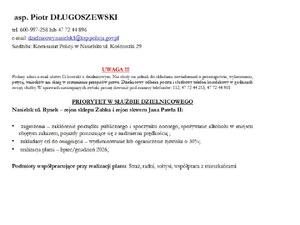 asp. Piotr Długoszewski