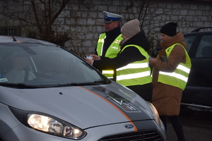 policjanci podczas działań