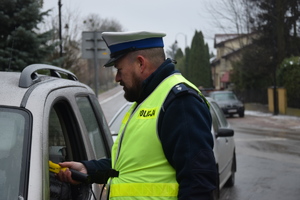 policjanci podczas działań