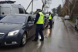 policjanci podczas działań