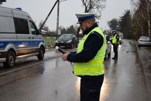 policjanci podczas działań