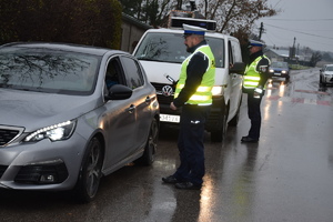 policjanci podczas działań