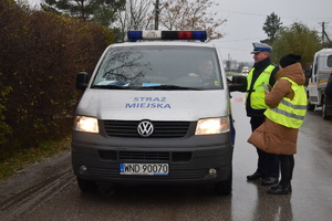 policjanci podczas działań