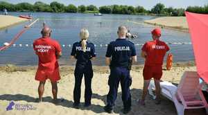 Bezpieczeństwo nad wodą z nowodworskimi policjantami