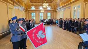 obchody Święta Policji w Komendzie Powiatowej Policji w Nowym Dworze Mazowieckim