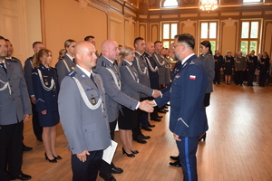 obchody Święta Policji w Komendzie Powiatowej Policji w Nowym Dworze Mazowieckim