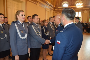 obchody Święta Policji w Komendzie Powiatowej Policji w Nowym Dworze Mazowieckim