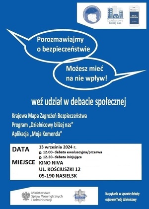 plakat debata Nasielsk