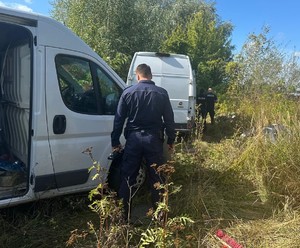 policjanci na miejscu zdarzenia