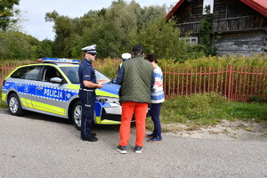 policjanci ruchu drogowego podczas działań