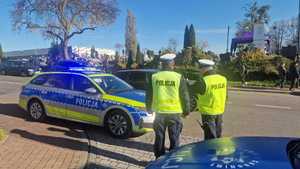 policjanci podczas akcji &quot;ZNICZ 2025&quot; w powiecie nowodworskim