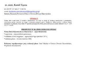 st. sierż. Kamil Tęcza
