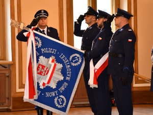 Uroczyste obchody Święta Policji w Komendzie Powiatowej Policji w Nowym Dworze Mazowieckim