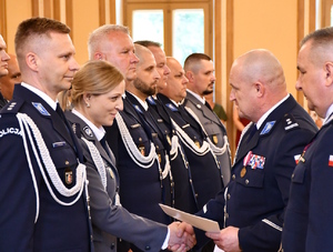 Uroczyste obchody Święta Policji w Komendzie Powiatowej Policji w Nowym Dworze Mazowieckim