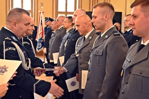 Uroczyste obchody Święta Policji w Komendzie Powiatowej Policji w Nowym Dworze Mazowieckim