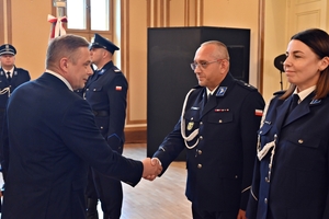 Uroczyste obchody Święta Policji w Komendzie Powiatowej Policji w Nowym Dworze Mazowieckim