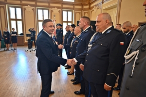 Uroczyste obchody Święta Policji w Komendzie Powiatowej Policji w Nowym Dworze Mazowieckim