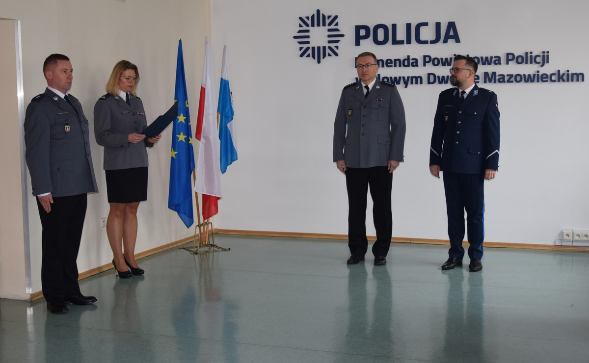 Wprowadzenie I Zastępcy Komendanta Powiatowego Policji w Nowym Dworze
